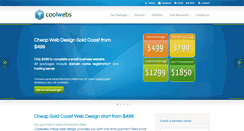 Desktop Screenshot of coolwebs.com.au