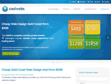 Tablet Screenshot of coolwebs.com.au